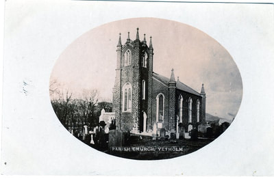 Yetholm kirk c 1900.
